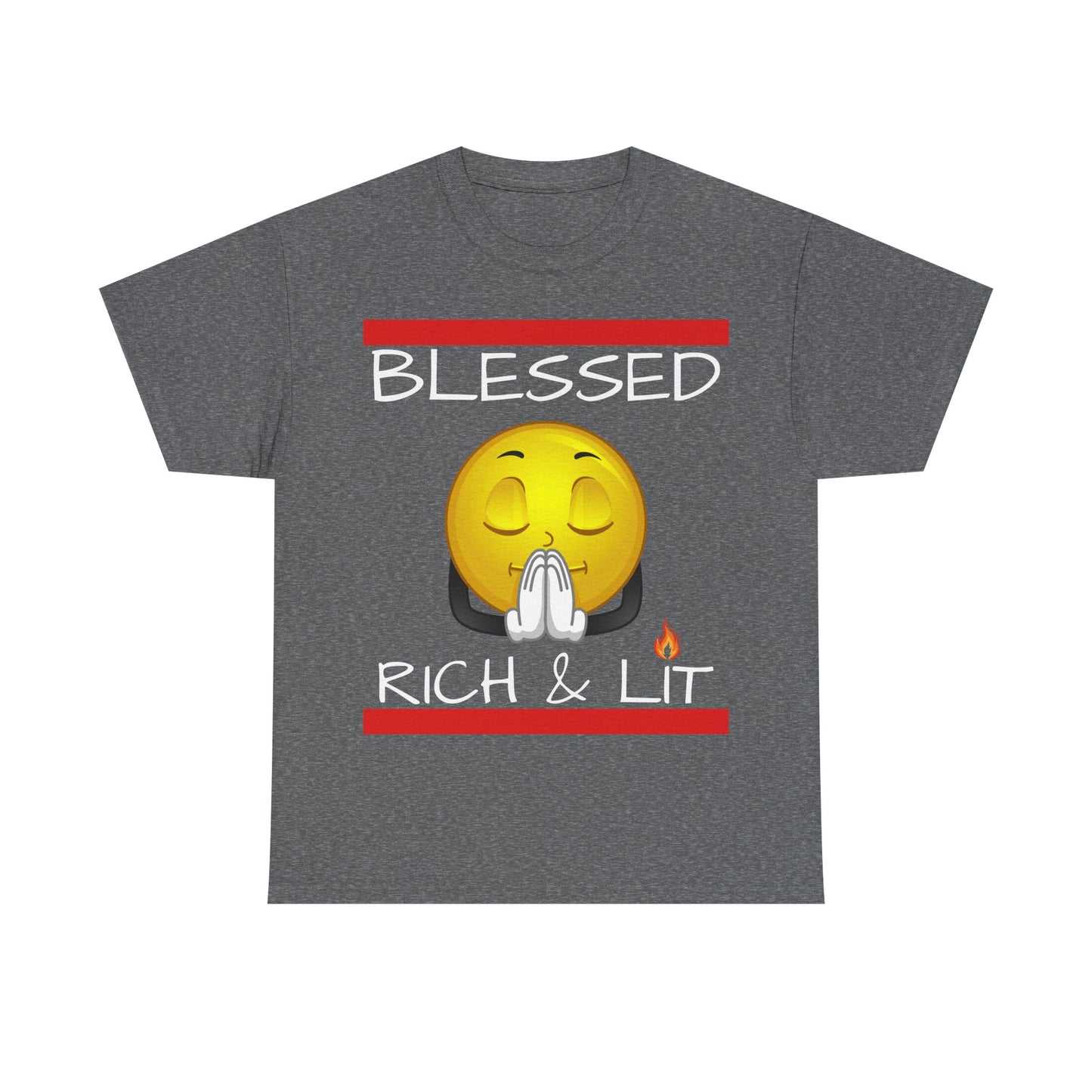 "Blessed Rich & Lit" Cotton Tee