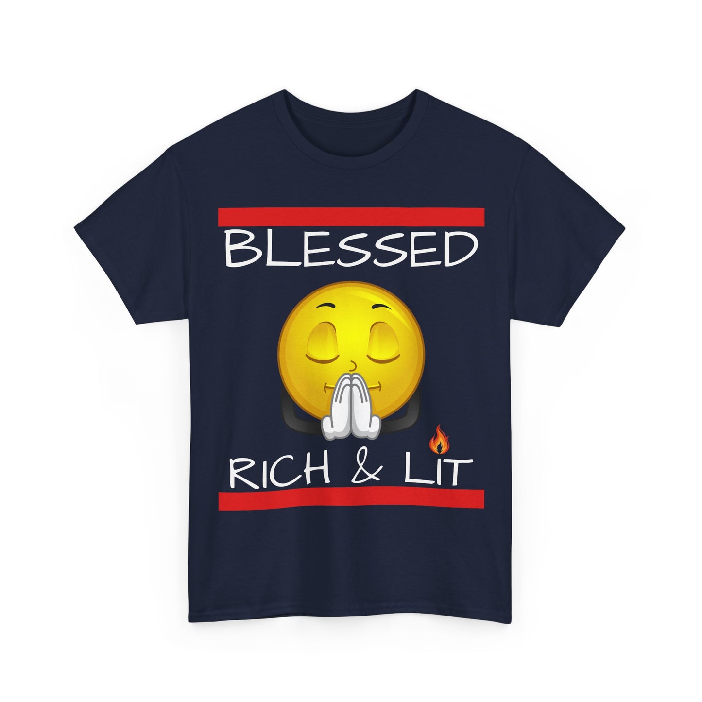 "Blessed Rich & Lit" Cotton Tee