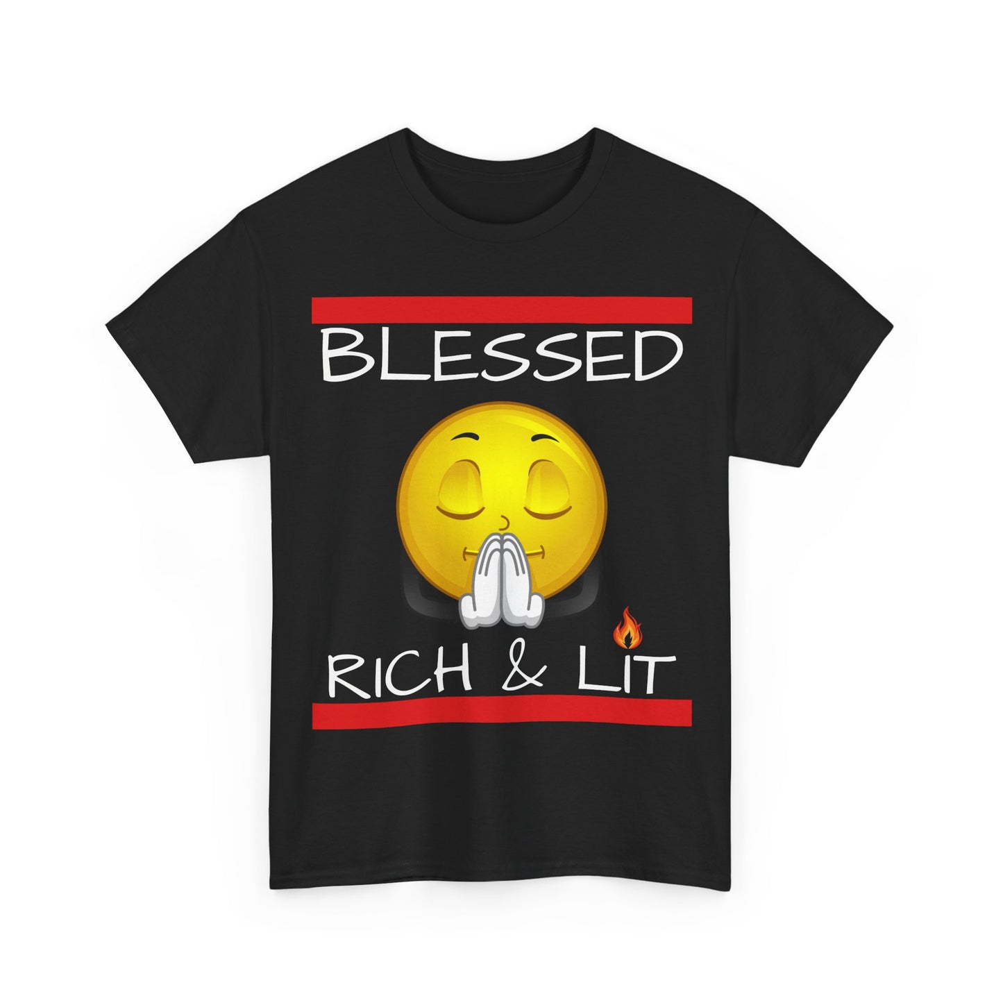 "Blessed Rich & Lit" Cotton Tee