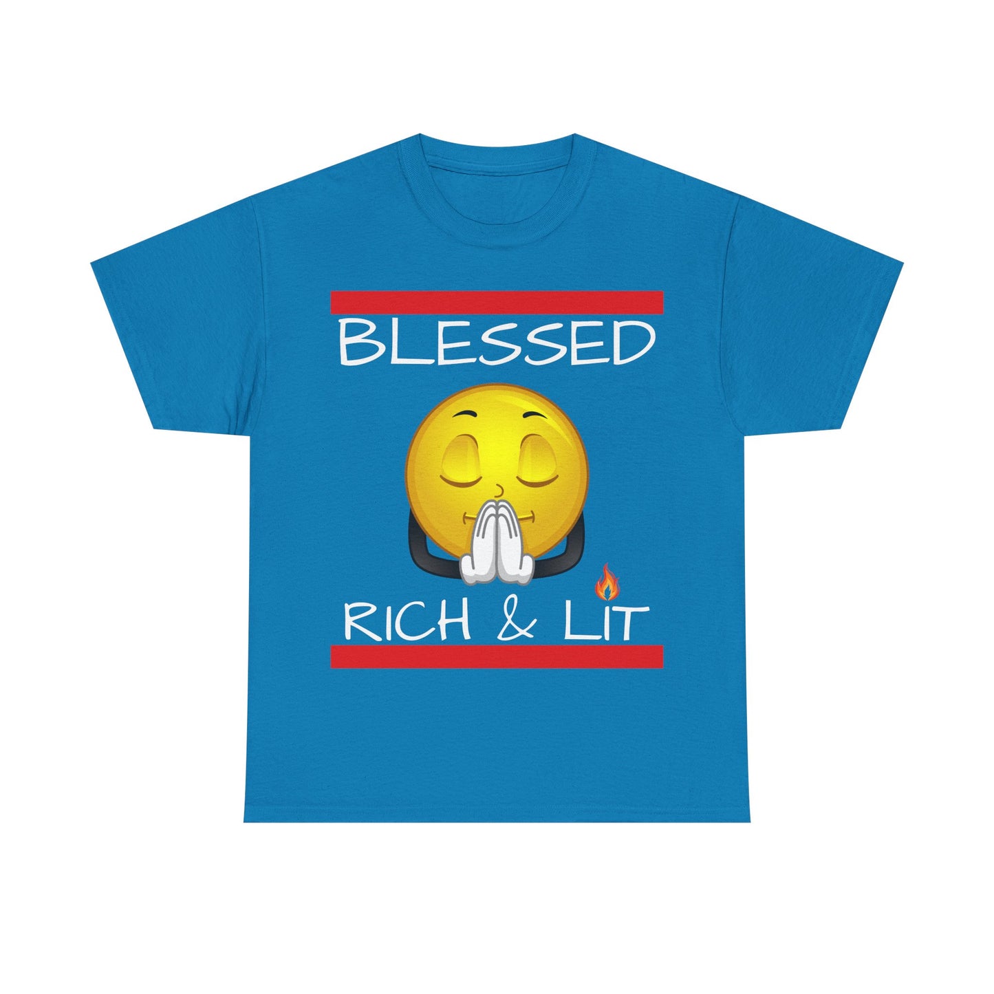 "Blessed Rich & Lit" Cotton Tee